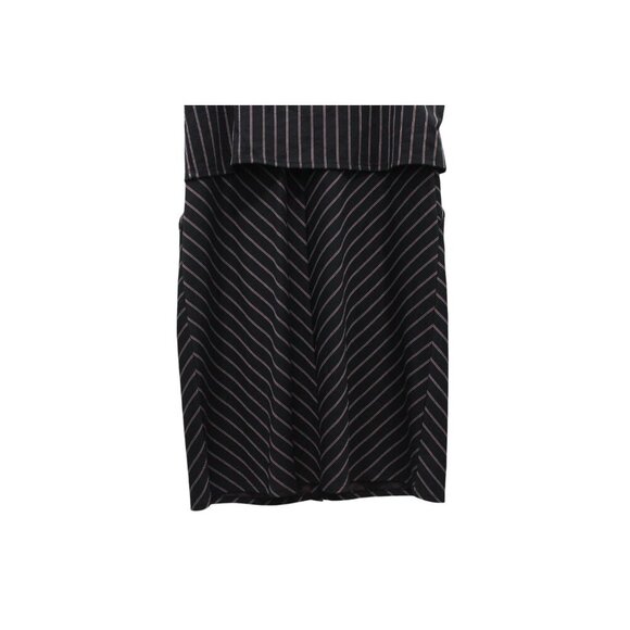 NWT J Jill Dress Medium Ponte Knit Pencil Striped Sleeveless Stretch Pockets - Picture 2 of 12